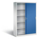 C+P Schiebetürenschrank Acurado, H1950xB1200xT500mm, Front Enzianblau, Korpus Lichtgrau (2050-00)