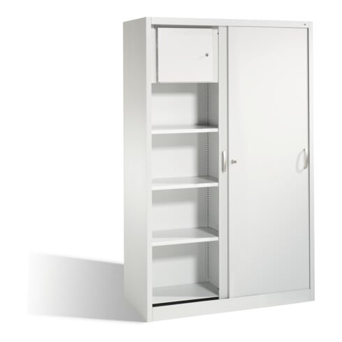 C+P Schiebetürenschrank Acurado, H1950xB1200xT500mm, Front Lichtgrau, Korpus Lichtgrau (2050-200)