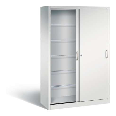 C+P Schiebetürenschrank Acurado, H1950xB1200xT500mm, Front Lichtgrau, Korpus Lichtgrau (2050-60)
