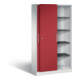 C+P Schiebetürenschrank Asisto, H1980xB1000xT435mm, Front Rubinrot, Korpus Lichtgrau (142002-000)