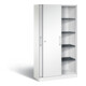 C+P Schiebetürenschrank Asisto, H1980xB1000xT435mm, Front Verkehrsweiß, Korpus Verkehrsweiß (142002-000)