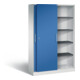 C+P Schiebetürenschrank Asisto, H1980xB1200xT435mm, Front Enzianblau, Korpus Lichtgrau (142001-000)