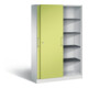 C+P Schiebetürenschrank Asisto, H1980xB1200xT435mm, Front Viridingrün, Korpus Lichtgrau (142001-000)