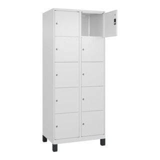 C+P Schließfachschrank Classic PLUS 10 Fächer 1950 x 800 x 500mm weiß