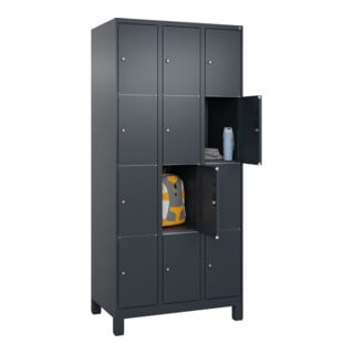 C+P Schließfachschrank Classic PLUS 12 Fächer 1950 x 900 x 500 mm 7016/7016