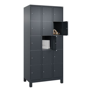 C+P Schließfachschrank Classic PLUS 15 Fächer 1950 x 900 x 500 mm 7016/7016
