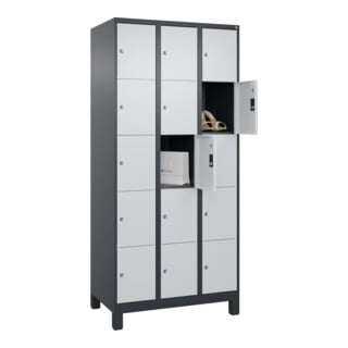 C+P Schließfachschrank Classic PLUS 15 Fächer 1950 x 900 x 500 mm