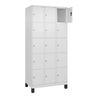 C+P Schließfachschrank Classic PLUS 15 Fächer 1950 x 900 x 500mm 9016/9016