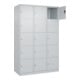 C+P Schließfachschrank Classic PLUS, 3 Abteile, 1850x1200x500mm, 7035/7035 Innenhöhe Gefach oben (oberes 365 mm Front RAL 7035 Lichtgrau-2