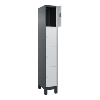 C+P Schließfachschrank Classic PLUS 4 Fach 1950 x 300 x 500 mm 7016/7035