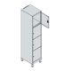 C+P Schließfachschrank Classic PLUS 4 Fach 1950 x 400 x 500 mm anthrazitgrau