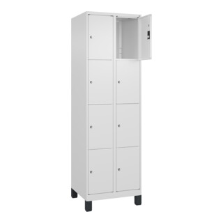 C+P Schließfachschrank Classic PLUS 8 Fächer 1950 x 600 x 500 mm weiß