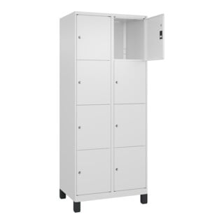 C+P Schließfachschrank Classic PLUS 8 Fächer 1950 x 800 x 500 mm weiß