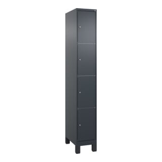 C+P Schließfachschrank Classic PLUS, Füße, Gefach oben 453 mm