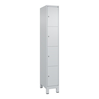 C+P Schließfachschrank Classic PLUS, Füße, Gefach oben 453 mm