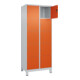 C+P Schließfachschrank Classic PLUS, Füße, 2 Abteile, 1950x800x500mm, 7035/2004 Innenhöhe Gefach oben (oberes 365 mm Front RAL 2004 Reinorange-2