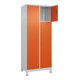 C+P Schließfachschrank Classic PLUS, Füße, 2 Abteile, 1950x800x500mm, 7035/2004 Innenhöhe Gefach oben (oberes 453 mm Front RAL 2004 Reinorange-2