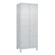 C+P Schließfachschrank Classic PLUS, Füße, 2 Abteile, 1950x800x500mm, 7035/7035 Innenhöhe Gefach oben (oberes 453 mm Front RAL 7035 Lichtgrau