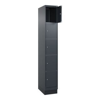 C+P Schließfachschrank Classic PLUS, Sockel, Gefach oben 365 mm