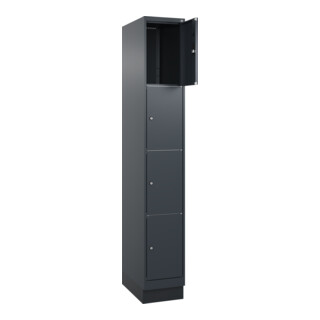 C+P Schließfachschrank Classic PLUS, Sockel, Gefach oben 453 mm
