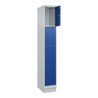 C+P Schließfachschrank Classic PLUS, Sockel, Gefach oben 453 mm