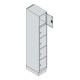 C+P Schließfachschrank Classic PLUS, Sockel, 1 Abteil, 1950x300x500mm, 9016/9016 Innenhöhe Gefach oben (oberes 365 mm Front RAL 9016 Verkehrsweiß-4