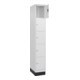 C+P Schließfachschrank Classic PLUS, Sockel, 1 Abteil, 1950x300x500mm, 9016/9016 Innenhöhe Gefach oben (oberes 365 mm Front RAL 9016 Verkehrsweiß-5