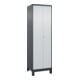 C+P Schwarz-Weiß-Spind Classic PLUS 2 Abteile 1950 x 600 x 500 mm