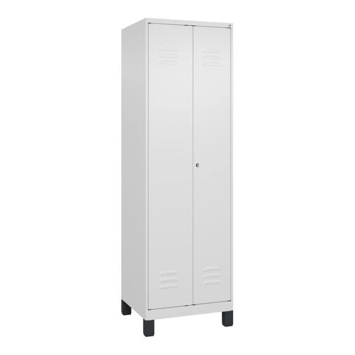 C+P Schwarz-Weiß-Spind Classic PLUS 2 Abteile 1950 x 600 x 500mm 9016/9016