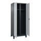 C+P Schwarz-Weiß-Spind Classic PLUS 2 Abteile 1950 x 800 x 500mm 7016/7035