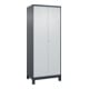 C+P Schwarz-Weiß-Spind Classic PLUS 2 Abteile 1950 x 800 x 500mm 7016/7035