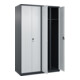 C+P Schwarz-Weiß-Spind Classic PLUS, 4 Abteile, 1850x1200x500mm, 7016/7035 Verschluss Sicherheits-Drehriegel-4