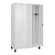 C+P Schwarz-Weiß-Spind Classic PLUS 4 Abteile 1950 x 1200 x 500 mm