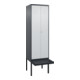 C+P Schwarz-Weiß-Spind Classic PLUS, Bank, 2 Abteile, 2120x600x815mm, 7016/7035, Verschluss Zylinderschloss, Sitzbanktyp auskragend, Material Sitzfläche Kunststoff-1