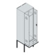 C+P Schwarz-Weiß-Spind Classic PLUS, Bank, 2 Abteile, 2120x600x815mm, 7035/2004, Verschluss Sicherheits-Drehriegel, Sitzbanktyp auskragend, Material Sitzfläche Buche-Hartholz