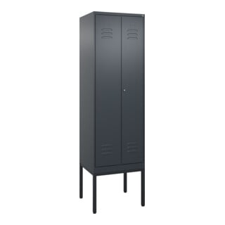 C+P Schwarz-Weiß-Spind Classic PLUS, Gestell, Zylinderschloss