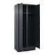 C+P Schwarz-Weiß-Spind Classic PLUS, Sockel, 2 Abteile, 1950x800x500mm, 7016/701 Front RAL 7016 Anthrazitgrau Verschluss Zylinderschloss-4