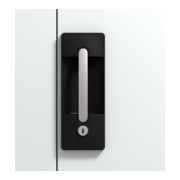 C+P Schwerlast-Werkzeugschrank mit Drehtüren, innen 4 Böden, H1950xB1200xT400mm Front Enzianblau Korpus Lichtgrau-2