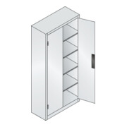 C+P Schwerlastschrank Acurado, 1950x930x400mm, 7035/5010-2