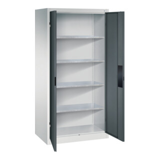 C+P Schwerlastschrank Acurado, 1950x930x600mm, 7035/7016