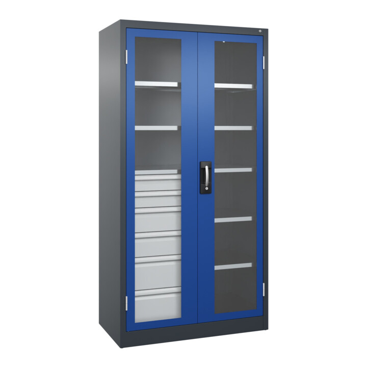 C+P Schwerlastschrank Acurado Pro 1950 x 1000 x 500 mm 7016/5010