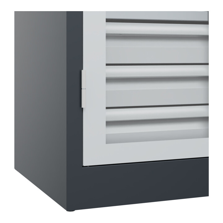 C+P Schwerlastschrank Acurado Pro 1950 x 1000 x 500 mm 7016/7035