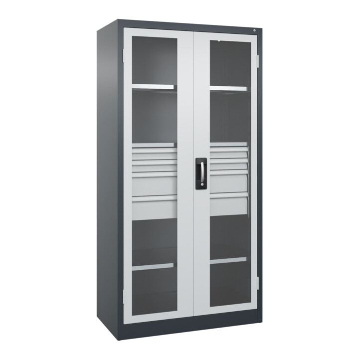 C+P Schwerlastschrank Acurado Pro 1950 x 1000 x 500 mm 7016/7035