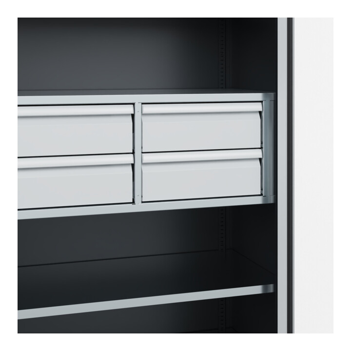 C+P Schwerlastschrank Acurado Pro 1950 x 1000 x 500 mm 7021/7035