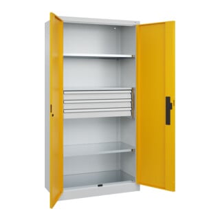 C+P Schwerlastschrank Acurado Pro 1950 x 1000 x 500 mm 7035/1004