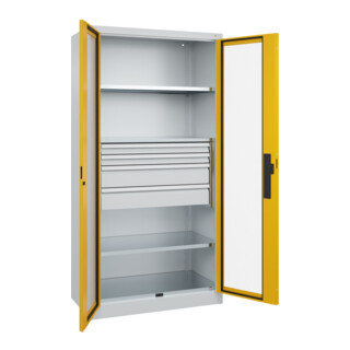 C+P Schwerlastschrank Acurado Pro 1950 x 1000 x 500 mm 7035/1004