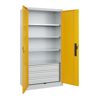 C+P Schwerlastschrank Acurado Pro 1950 x 1000 x 500 mm 7035/1004