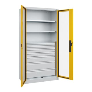 C+P Schwerlastschrank Acurado Pro 1950 x 1000 x 500 mm 7035/1004