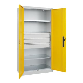 C+P Schwerlastschrank Acurado Pro 1950 x 1000 x 500 mm 7035/1023