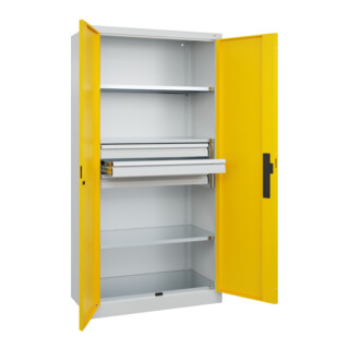 C+P Schwerlastschrank Acurado Pro 1950 x 1000 x 500 mm 7035/1023